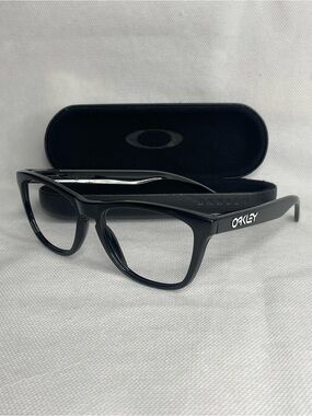 Oakley Frogskins Glasses Frame Only Black White Logo 03-223 55-17 Classic USA